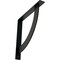 Ekena Millwork Bulwark Steel Bracket, Powder Coated Black 2"W x 16"D x 16"H BKTM02X16X16BUPBL - alternate 1